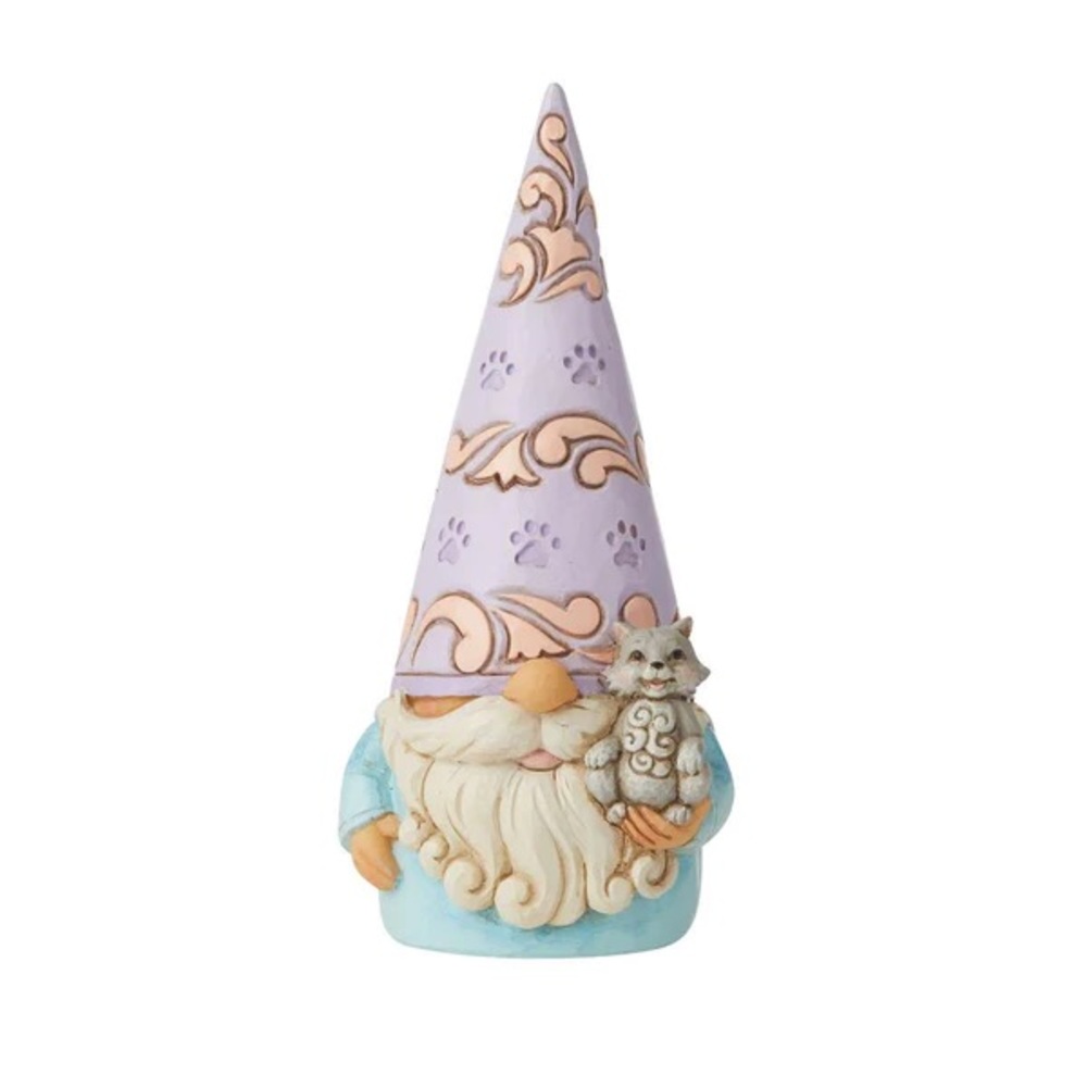 Jim Shore Purr-Fect Gnome - Gnome With Cat 6010290 New